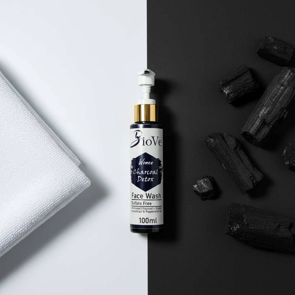 3. BioVe Sulfate-Free Charcoal Detox Cleanser – 100ml