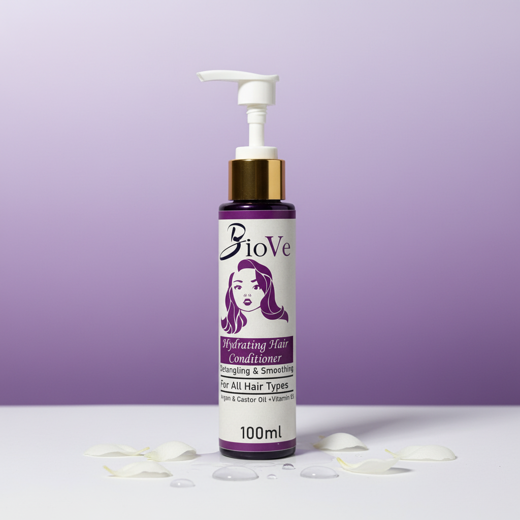 BioVe Hydrating Hair Conditioner – Detangling & Smoothing (100ml)